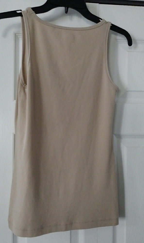 Tommy Bahama Women's Tan Tank Top Size S - Picture 2 of 8